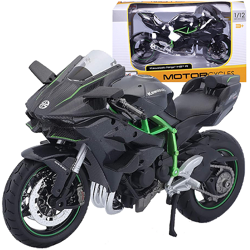 MOTOCYKL KAWASAKI NINJA H2R MODEL POJAZDU ŚCIGACZ MOTOR KOLEKCJONERSKI 1:12