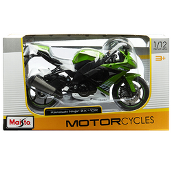 MOTOCYKL KAWASAKI NINJA ZX-10R ŚCIGACZ MOTOR MODEL KOLEKCJONERSKI 1:12