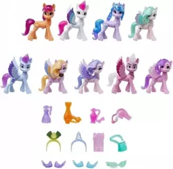 MY LITTLE PONY KOLEKCJA KRÓLEWSKIEJ GALI KUCYKI 9 FIGUREK JEDNOROŻEC HASBRO