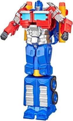 NERF TRANSFORMERS OPTIMUS PRIME PISTOLET WYRZUTNIA ROBOT 2w1 POCISKI HASBRO