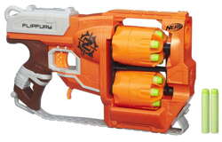 NERF ZOMBIE STRIKE WYRZUTNIA FLIPFURY HASBRO 12 STRZAŁEK PISTOLET BLASTER