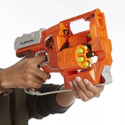 NERF ZOMBIE STRIKE WYRZUTNIA FLIPFURY HASBRO 12 STRZAŁEK PISTOLET BLASTER