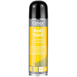 ODPLAMIACZ CLINEX PREPARAT ANTI-SPOT 250ml USUWA GUMĘ DO ŻUCIA KLEJ SMOŁĘ