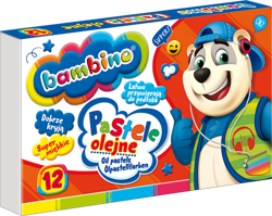 PASTELE OLEJNE BAMBINO 12 KOLORÓW - ST. MAJEWSKI