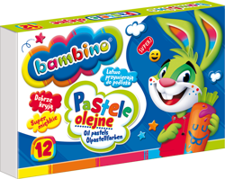 PASTELE OLEJNE BAMBINO 12 KOLORÓW - ST. MAJEWSKI