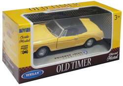 PEUGEOT 404 CABRIOLET OLD TIMER METALOWY SAMOCHODZIK WELLY 1:34