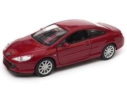 PEUGEOT COUPE 407 METALOWY SAMOCHODZIK KOLEKCJONERSKI POJAZD WELLY 1:34