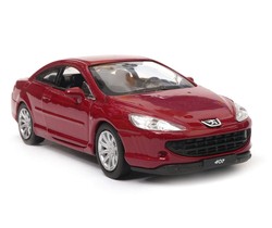 PEUGEOT COUPE 407 METALOWY SAMOCHODZIK KOLEKCJONERSKI POJAZD WELLY 1:34