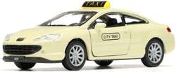 PEUGEOT COUPE 407 TAXI METALOWE AUTO KOLEKCJONERSKIE WELLY 1:34