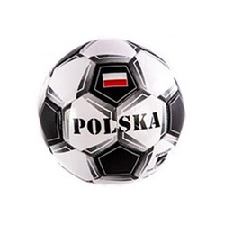 PIŁKA DO GRY W PIŁKĘ NOZNĄ REPREZENTACJA POLSKI ROZMIAR 5 MIDEX CZARNA