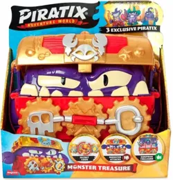 PIRATIX MONSTER TREASURE SERIA GOLDEN ZŁOTA SKRZYNIA SKARBÓW FIGURKI