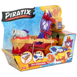 PIRATIX STATEK SEA CRUSHER SERIA GOLDEN TREASURE OKRĘT PIRACKI FIGURKA