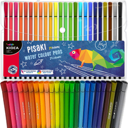 PISAKI MARKERY SZKOLNE W ETUI MAZAKI 24 KOLORY - KIDEA DERFORM