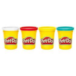 PLAY-DOH CIASTOLINA 4 TUBY UZUPEŁNIAJĄCE 448g SŁOICZKI HASBRO MASA DINOZAUR