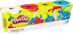 PLAY-DOH CIASTOLINA 4 TUBY UZUPEŁNIAJĄCE 448g SŁOICZKI HASBRO MASA DINOZAUR