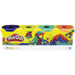 PLAY-DOH CIASTOLINA 4 TUBY UZUPEŁNIAJĄCE 448g SŁOICZKI HASBRO MASA ŹYRAFA