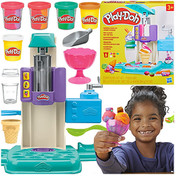 PLAY-DOH CIASTOLINA ZESTAW KREATYWNY LODZIARNIA AKCESORIA MASA 284g HASBRO