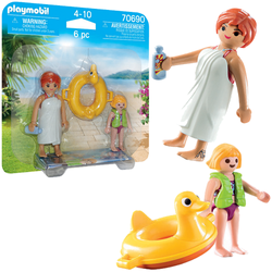 PLAYMOBIL AQUAPARK PLAŻOWICZKA Z DZIECKIEM  FIGURKI AKCESORIA