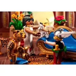 PLAYMOBIL ASTERIX CEZAR I KLEOPATRA Z LAMPARTEM FIGURKI AKCESORIA 71270