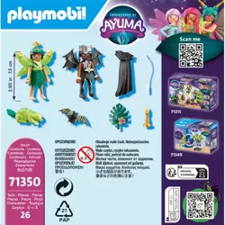 PLAYMOBIL AYUMA LEŚNA WRÓŻKA LAMIKA I WRÓŻNA NERISSA NIETOPERZ FIGURKI