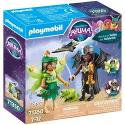 PLAYMOBIL AYUMA LEŚNA WRÓŻKA LAMIKA I WRÓŻNA NERISSA NIETOPERZ FIGURKI