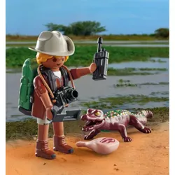 PLAYMOBIL BADACZ Z ALIGATOREM FIGURKA AKCESORIA SPECIAL PLUS 9 EL.