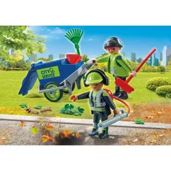 PLAYMOBIL CITY ACTION ZESPÓŁ SPRZĄTAJĄCY MIASTO FIGURKI AKCESORIA 71434