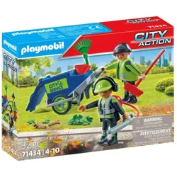 PLAYMOBIL CITY ACTION ZESPÓŁ SPRZĄTAJĄCY MIASTO FIGURKI AKCESORIA 71434