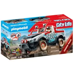 PLAYMOBIL CITY LIFE SAMOCHÓD RAJDOWY TERENOWY FIGURKA 74 ELEMENTY 71430