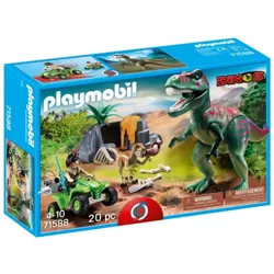 PLAYMOBIL DINOS ATAK T-REXA RUCHOMY DINOZAUR QUAD Z NAPĘDEM FIGURKI