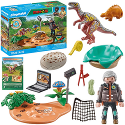 PLAYMOBIL DINOS DINOZAURY GNIAZDO STEGOSAURUSA I ZŁODZIEJ JAJ FIGURKI 71526