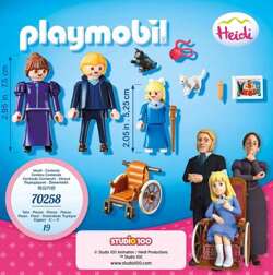 PLAYMOBIL HEIDI KLARA Z TATĄ I PANNĄ ROTTENMEIER FIGURKI WÓZEK INWALIDZKI