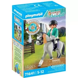 PLAYMOBIL HORSES OF WATERFALL JEŹDZIEC TURNIEJOWY 14 EL. FIGURKI AKCESORIA