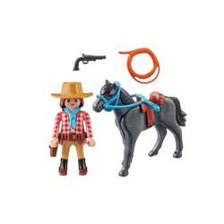 PLAYMOBIL JEŹDZIEC Z DZIKIEGO ZACHODU KOŃ SPECIAL PLUS FIGURKI AKCESORIA