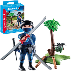 PLAYMOBIL NINJA Z UZBROJENIEM FIGURKA AKCESORIA SPECIAL PLUS 15 EL.