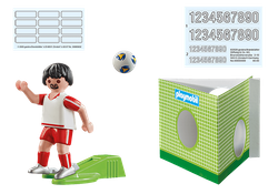 PLAYMOBIL PIŁKARZ REPREZENTACJI POLSKI PIŁKA NOŻNA FIGURKA KLOCKI