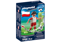 PLAYMOBIL PIŁKARZ REPREZENTACJI POLSKI PIŁKA NOŻNA FIGURKA KLOCKI