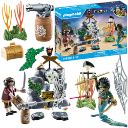 PLAYMOBIL PIRATES POSZUKIWANIA ZAGINIONEGO SKARBU PIRACI FIGURKI AKCESORIA