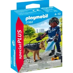 PLAYMOBIL POLICJANT Z PSEM TROPIĄCYM FIGURKA AKCESORIA SPECIAL PLUS 10 EL.