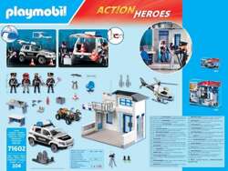 PLAYMOBIL POSTERUNEK POLICJI POLICJA ACTION HEROES 204EL. FIGURKI AKCESORIA