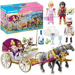 PLAYMOBIL PRINCESS ROMANTYCZNA BRYCZKA KONIE FIGURKI 60 ELEMENTÓW 70449