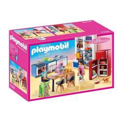 PLAYMOBIL RODZINNA KUCHNIA FIGURKI AKCESORIA DOLLHOUSE 129 ELEMENTÓW