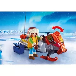 PLAYMOBIL STACJA POLARNA IGLO BADAWCZE LODOWY DOMEK SKUTER ŚNIEŻNY FIGURKI