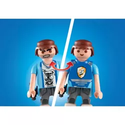 PLAYMOBIL TRANSPORTER PIENIĘDZY SAMOCHÓD POLICYJNY ACTION HEROES 66 EL.