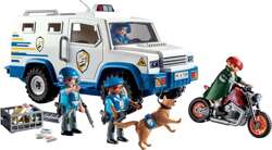 PLAYMOBIL TRANSPORTER PIENIĘDZY SAMOCHÓD POLICYJNY ACTION HEROES 66 EL.