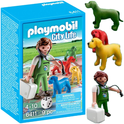 PLAYMOBIL WETERYNARZ KLINIKA GRA PLANSZOWACITY LIFE PIESKI FIGURKI KOSTKA