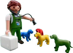 PLAYMOBIL WETERYNARZ KLINIKA GRA PLANSZOWACITY LIFE PIESKI FIGURKI KOSTKA