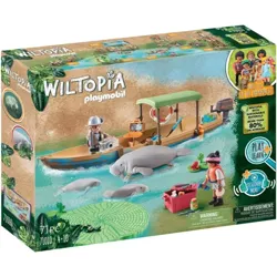 PLAYMOBIL WILTOPIA WYCIECZKA ŁODZIĄ DO MANATÓW FIGURKI AKCESORIA 71 EL.