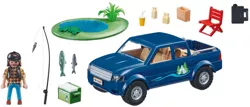 PLAYMOBIL WYPRAWA WĘDKARSKA NA RYBY ŁOWIENIE SAMOCHÓD PICKUP FIGURKI FAMILY