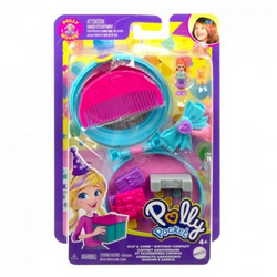 POLLY POCKET LALECZKA LUSTERKO PUZDERKO Z AKCESORIAMI URODZINY GVM24